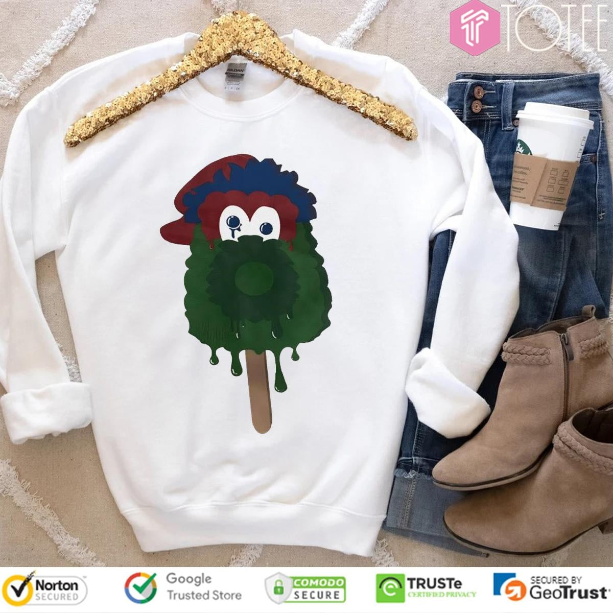 Ice Cream Philadelphia Phillies Mascot T-shirt