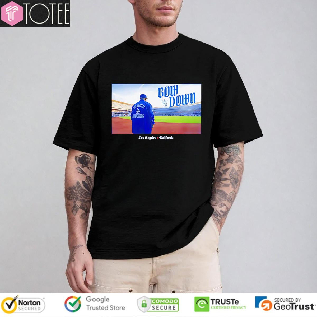 Ice Cube Bow Down Los Angeles Dodgers California T-shirt