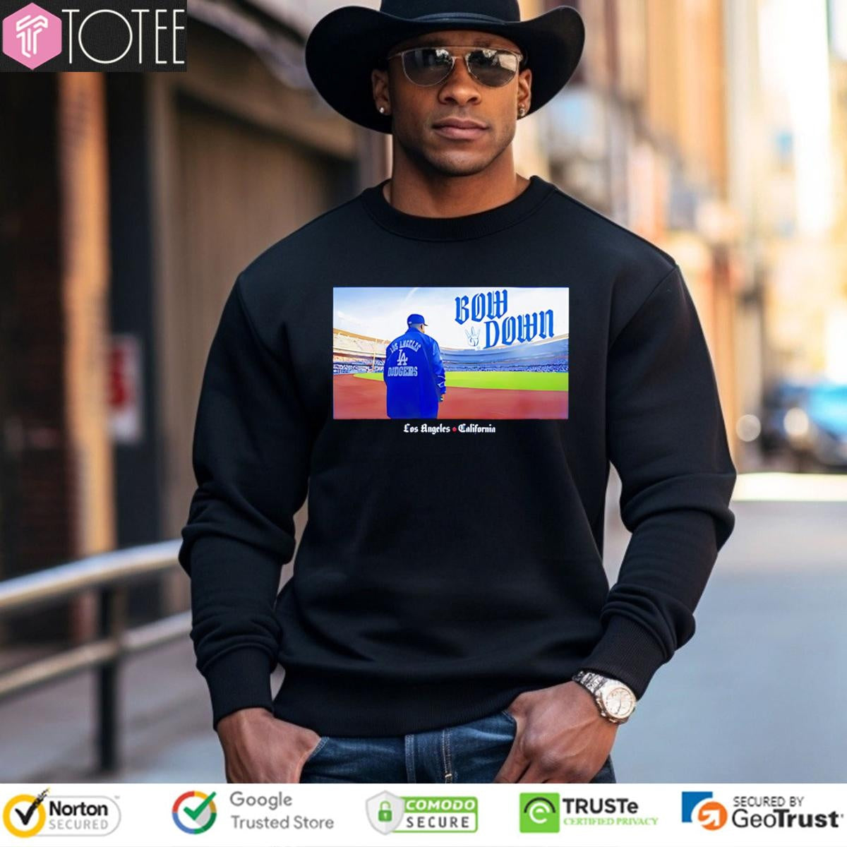 Ice Cube Bow Down Los Angeles Dodgers California T-shirt