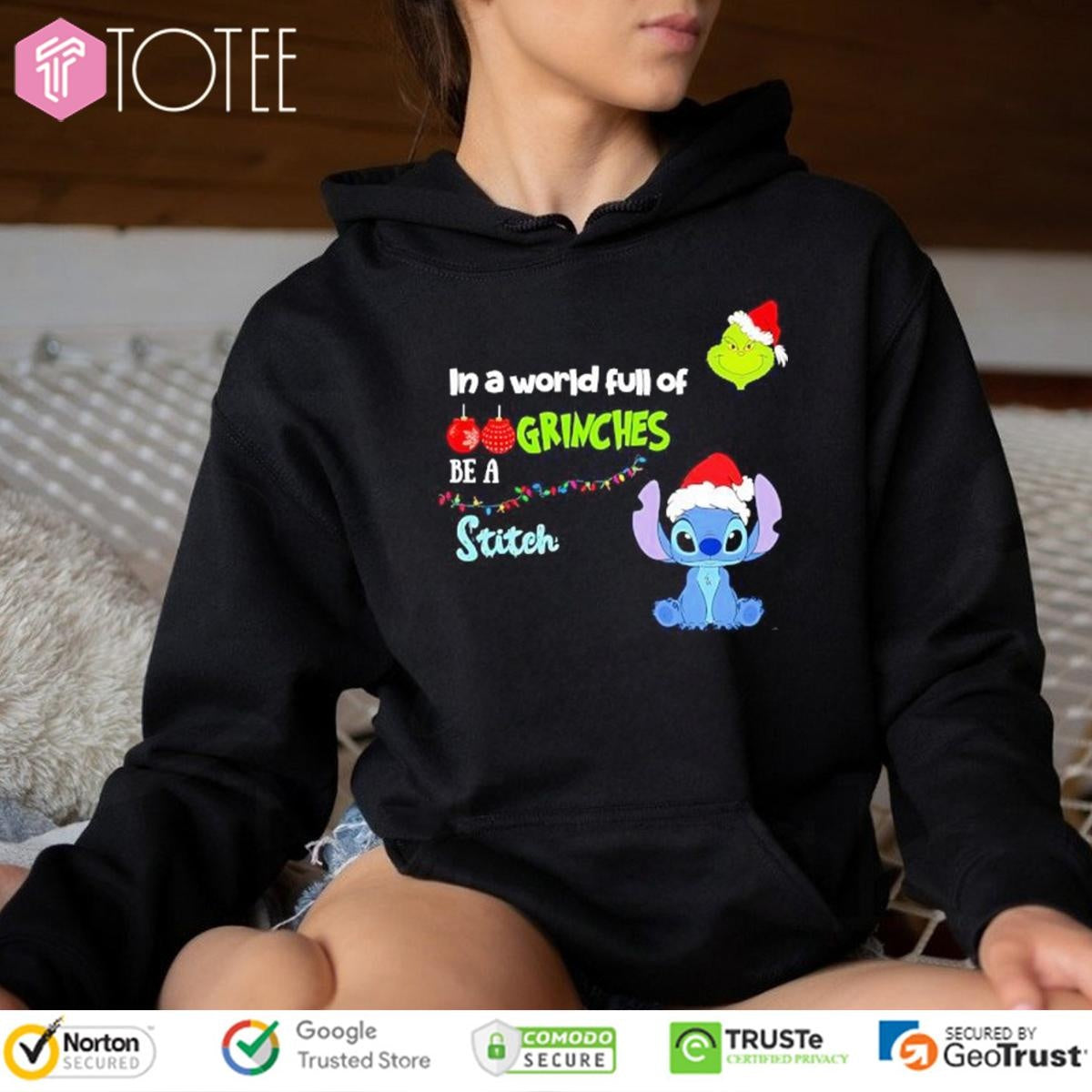In A World Full Of Grinches Be A Stitch Christmas T-shirt