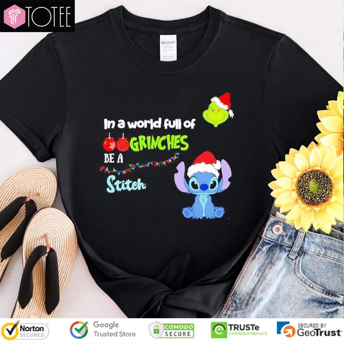 In A World Full Of Grinches Be A Stitch Christmas T-shirt