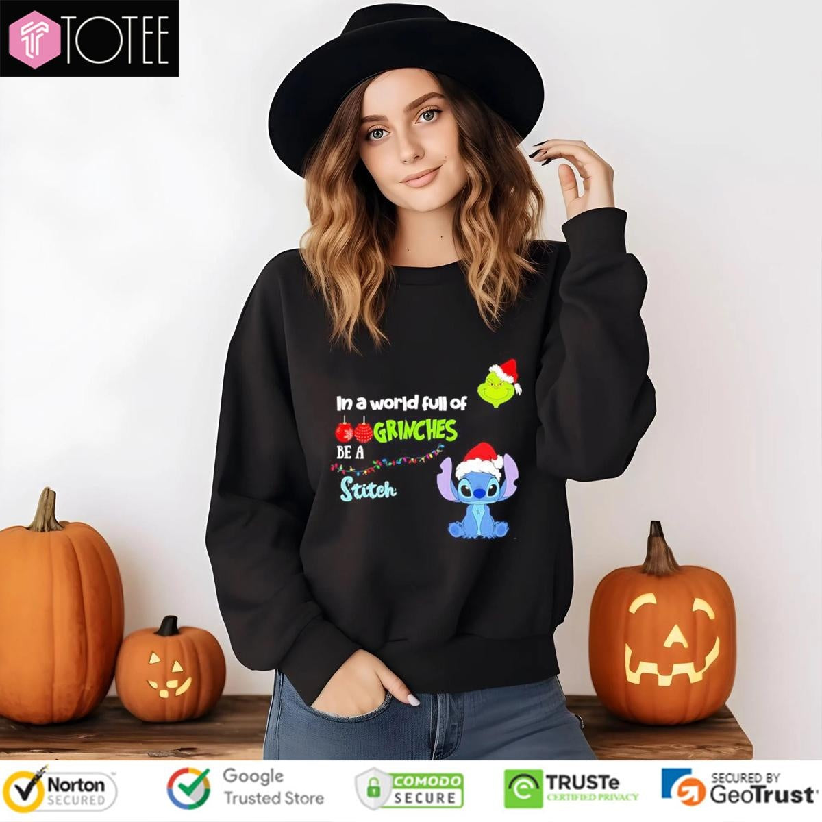 In A World Full Of Grinches Be A Stitch Christmas T-shirt