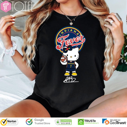 Indiana Fever Aliyah Boston Hello Kitty Signature T-shirt