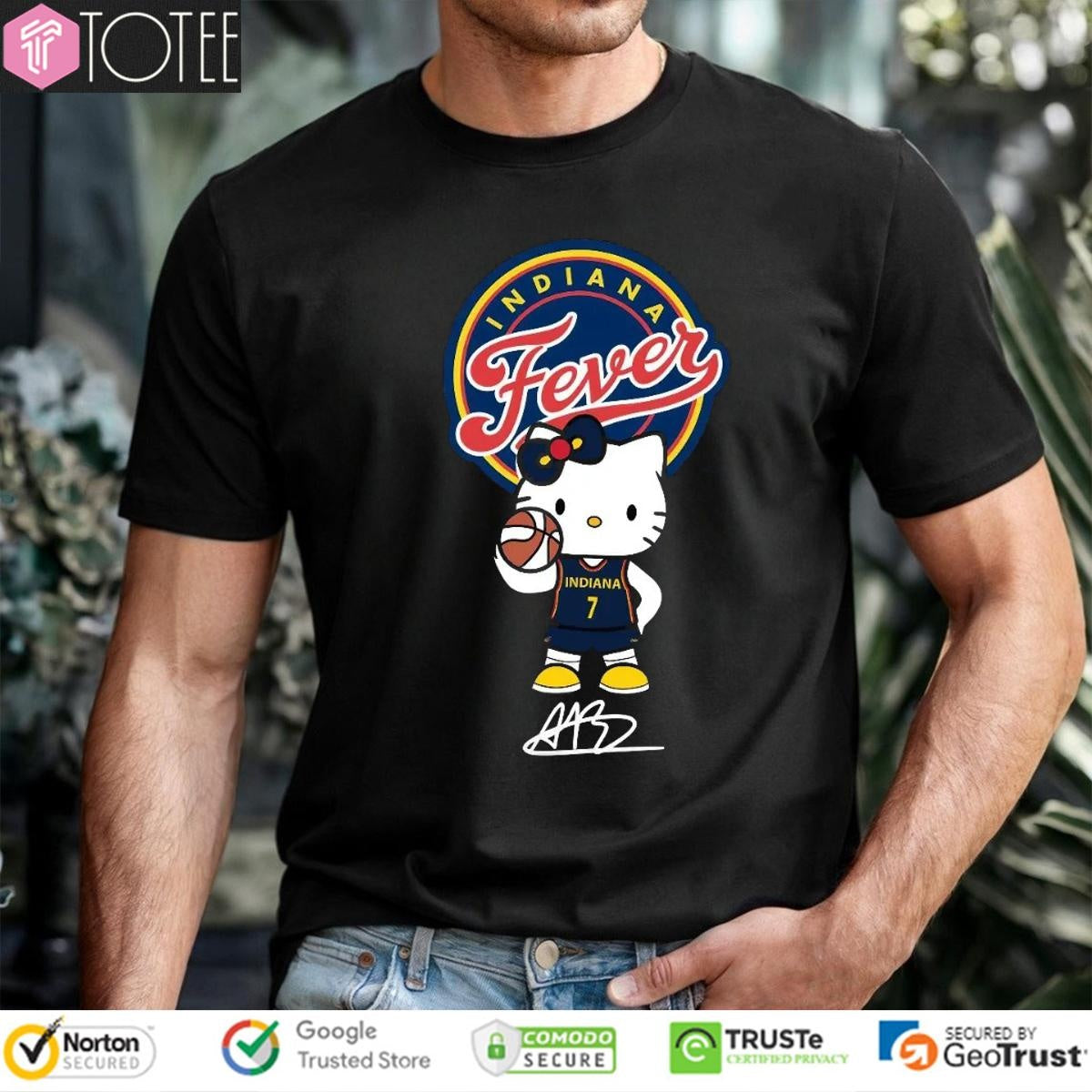 Indiana Fever Aliyah Boston Hello Kitty Signature T-shirt