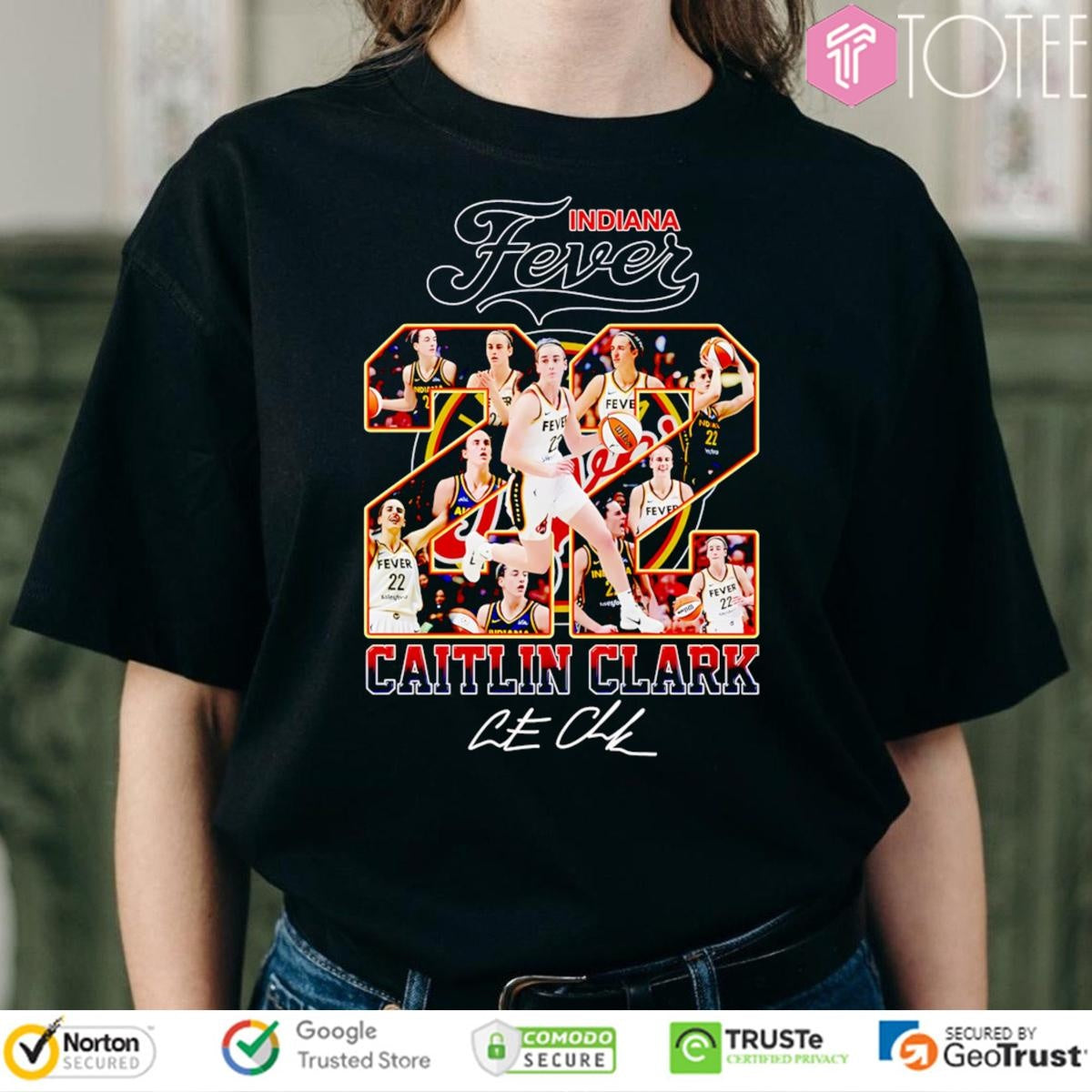 Indiana Fever Caitlin Clark 22 Signature T-shirt