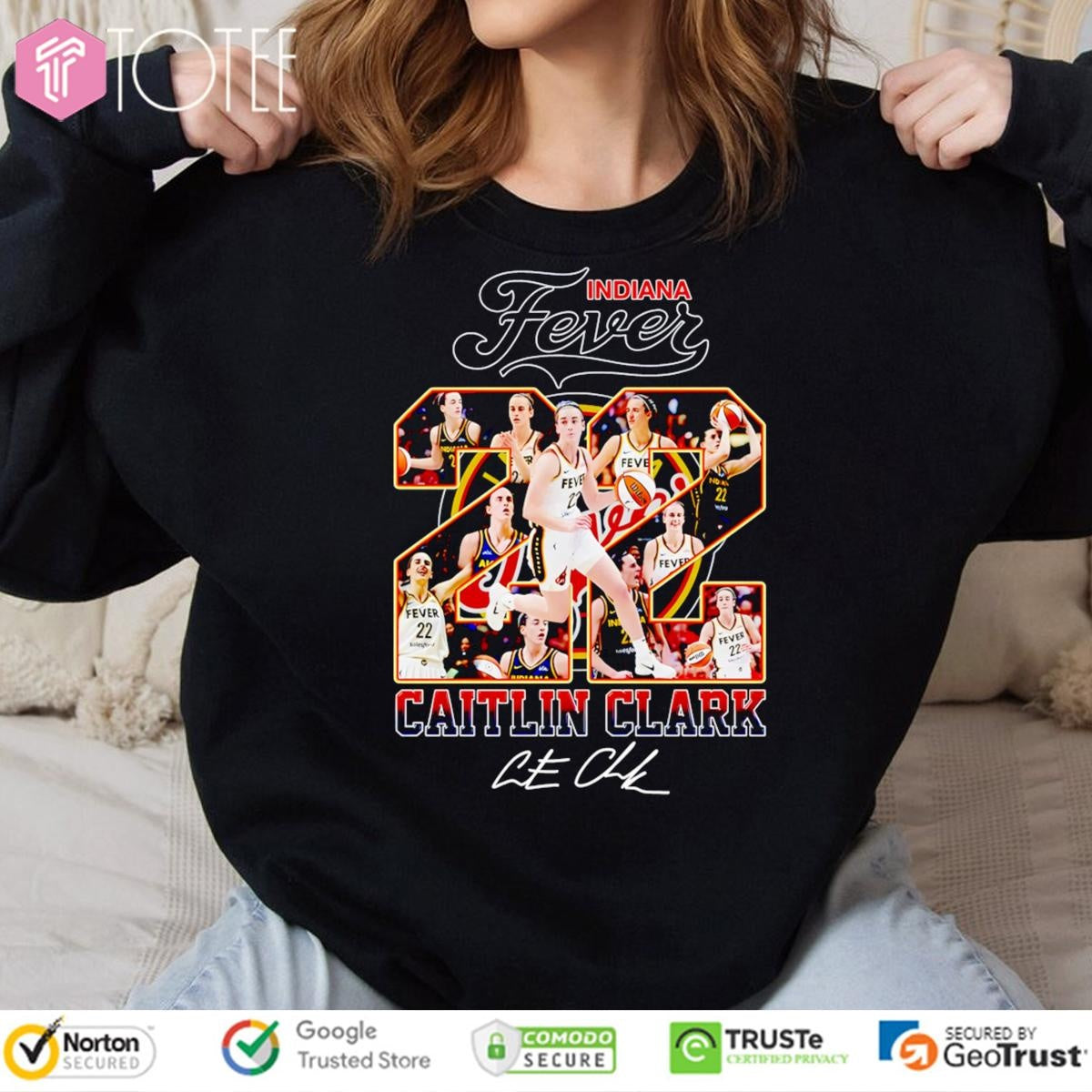 Indiana Fever Caitlin Clark 22 Signature T-shirt