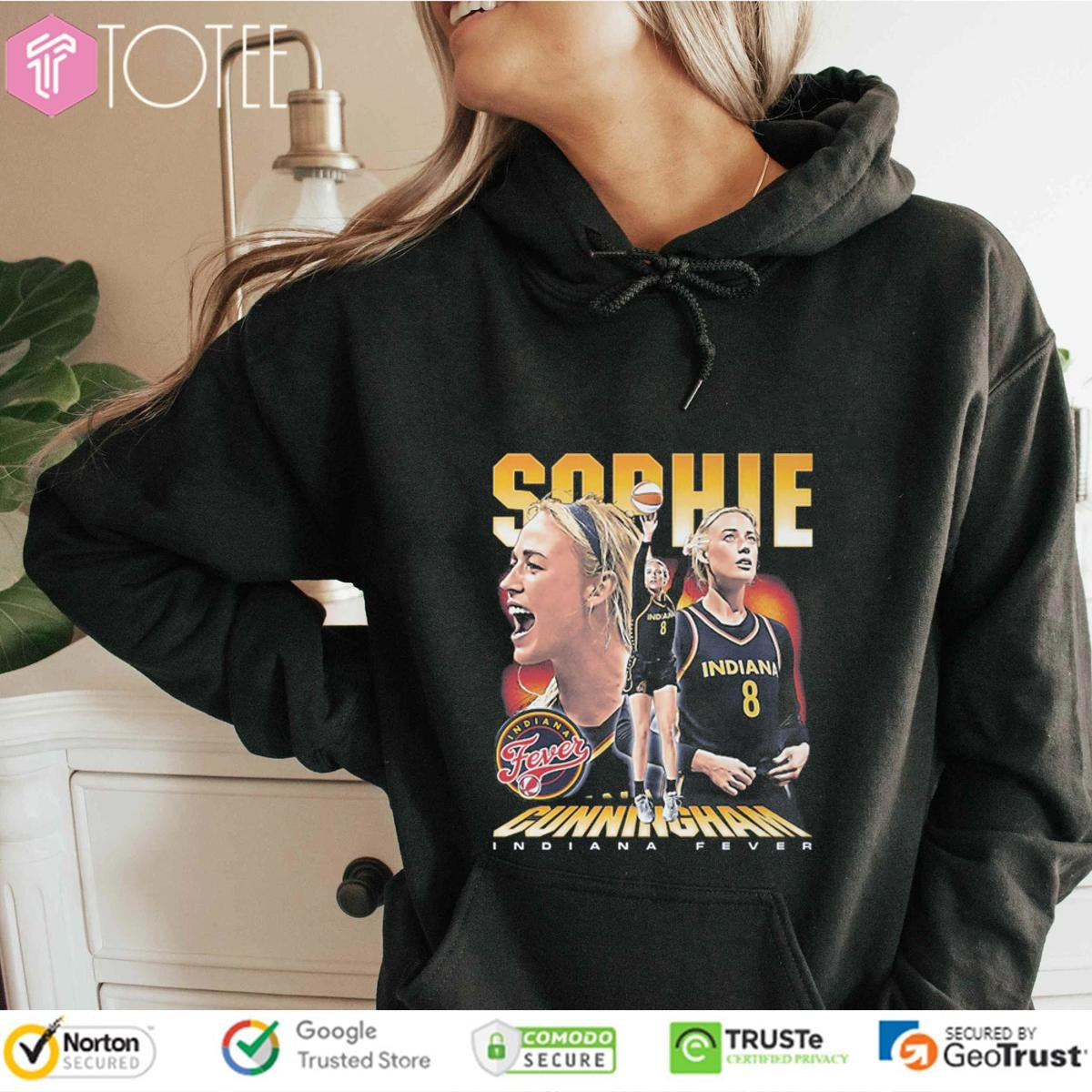 Indiana Fever Sophie Cunninghamel Vintage Graphic T-shirt