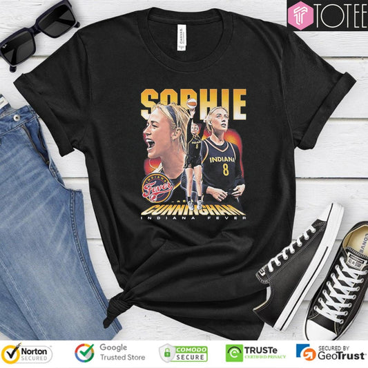 Indiana Fever Sophie Cunninghamel Vintage Graphic T-shirt