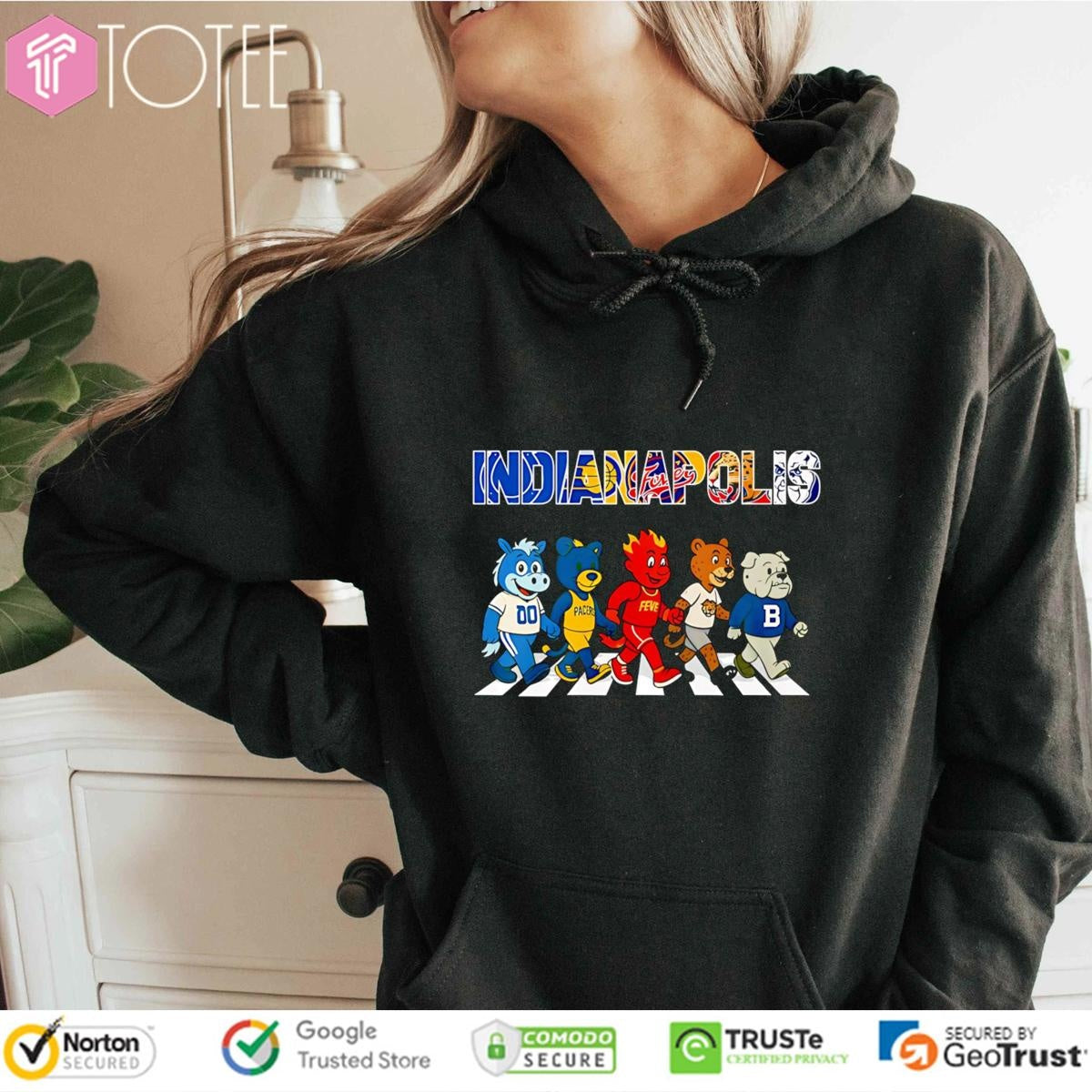 Indianapolis Sports Chibi Mascot Cross Road T-shirt