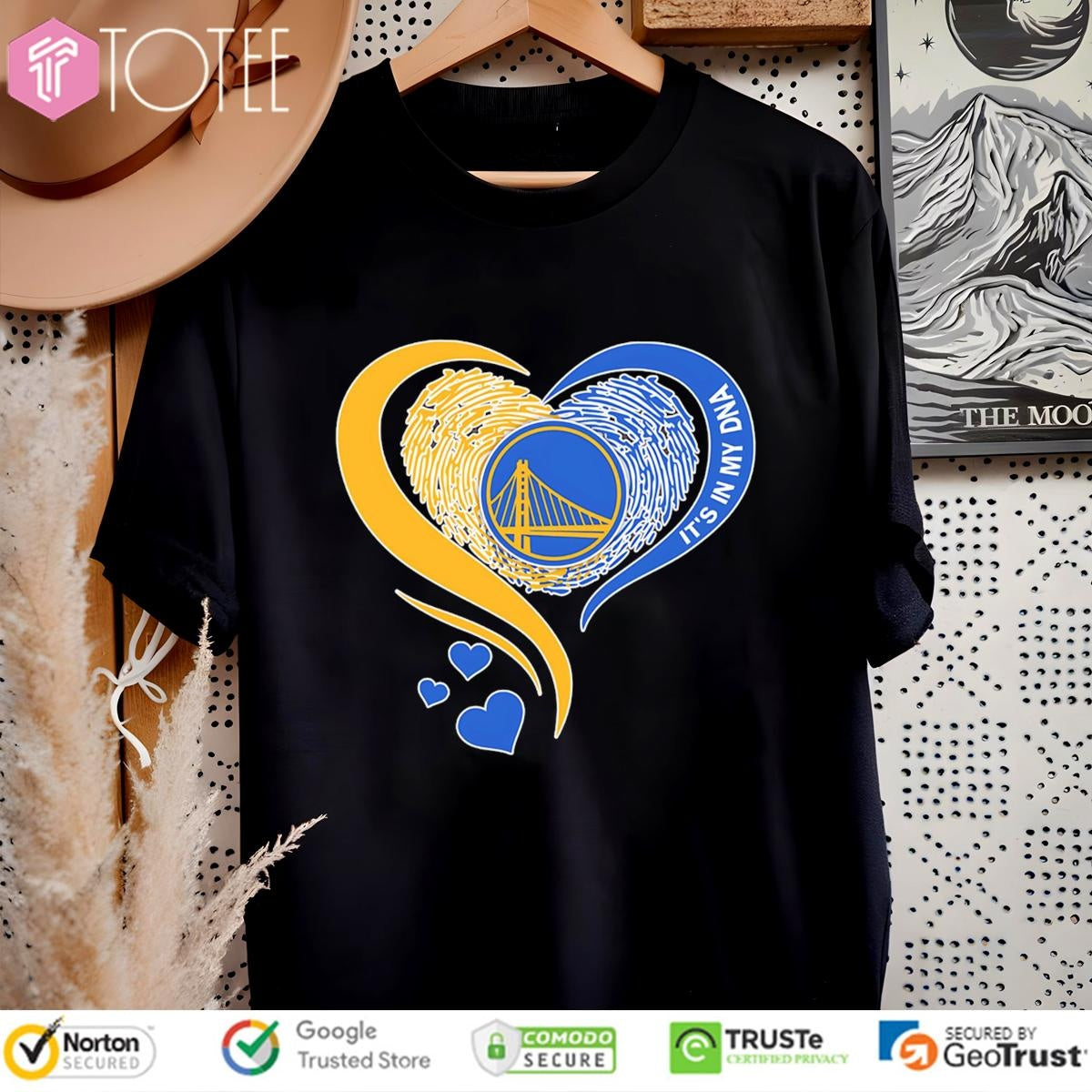 Its In My Dna Golden State Warriors Nba Basketball Heart T-shirt