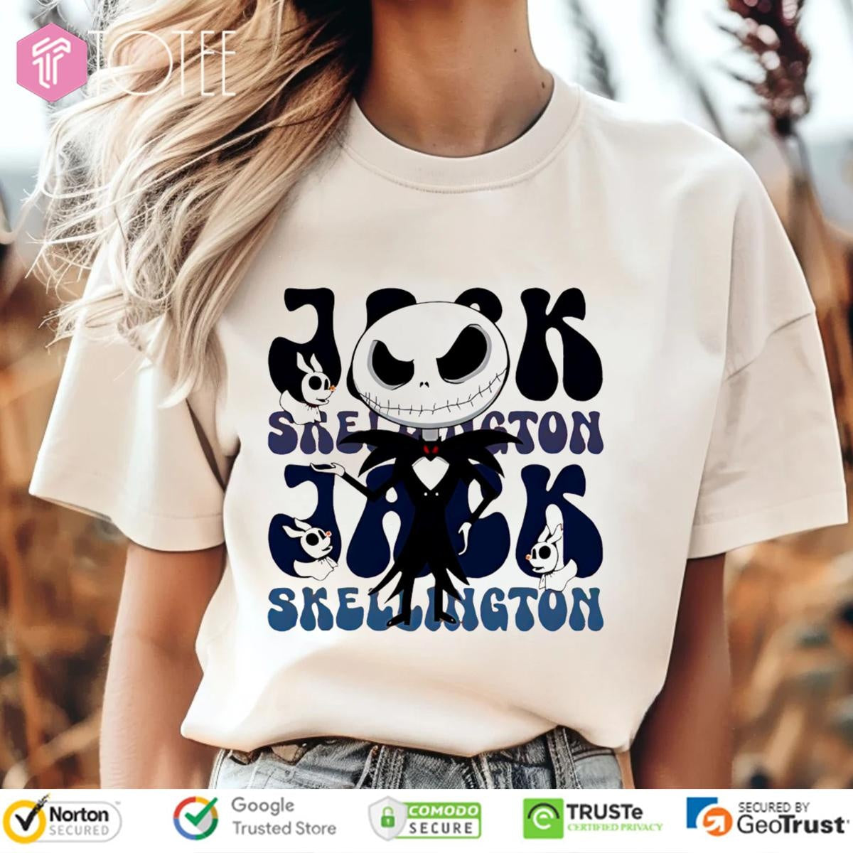 Jack Skellington Cartoon Cute T-shirt