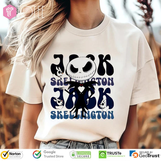 Jack Skellington Cartoon Cute T-shirt