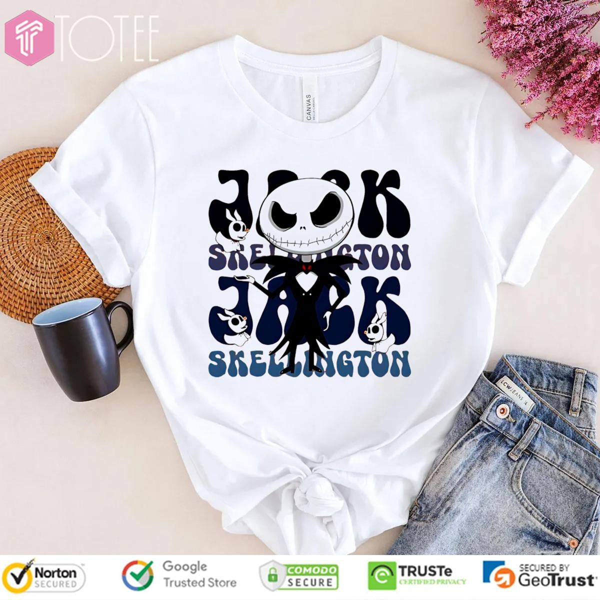 Jack Skellington Cartoon Cute T-shirt