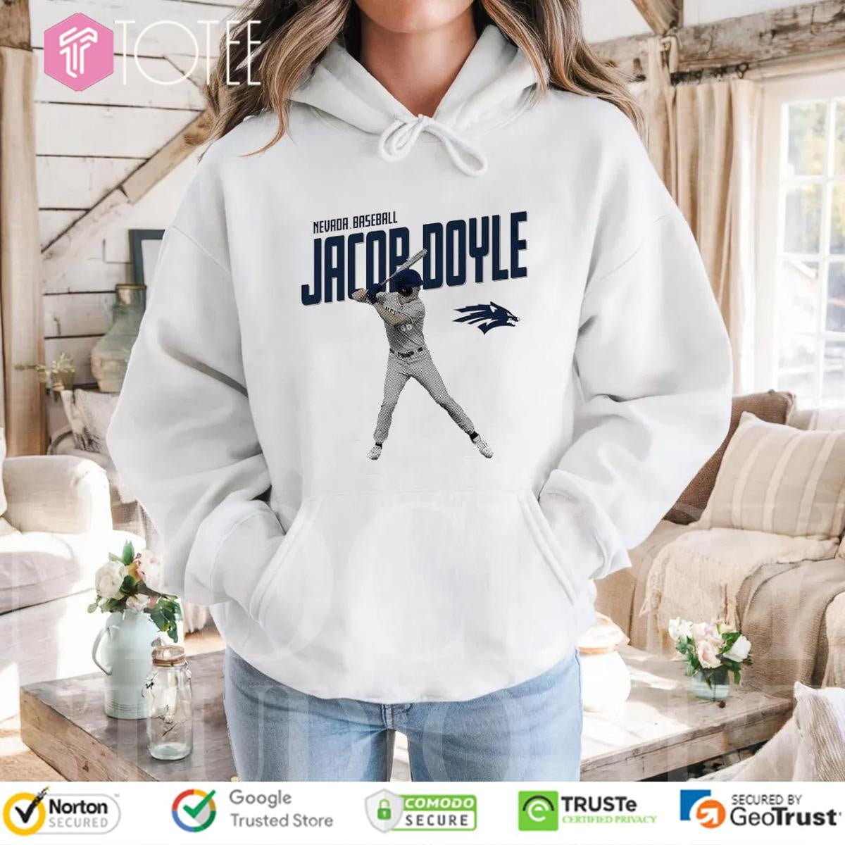 Jacob Doyle Nevada Wolf Pack Baseball T-shirt