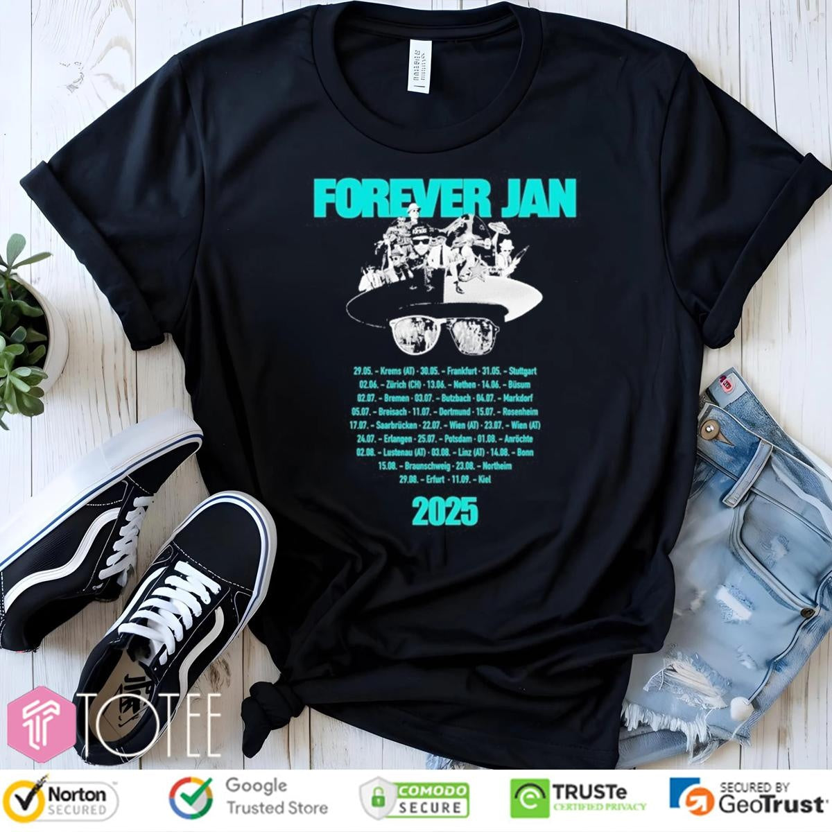 Jan Delay Forever Jan Tour 2025 Dates T-shirt