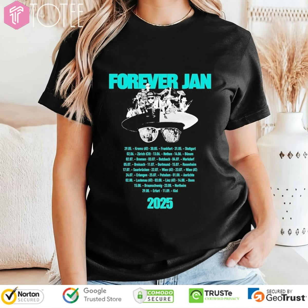 Jan Delay Forever Jan Tour 2025 Dates T-shirt