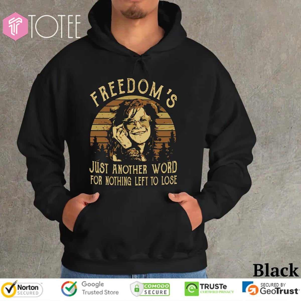 Janis Joplin Freedoms Just Another Word For Nothing Left To Lose Vintage T-shirt