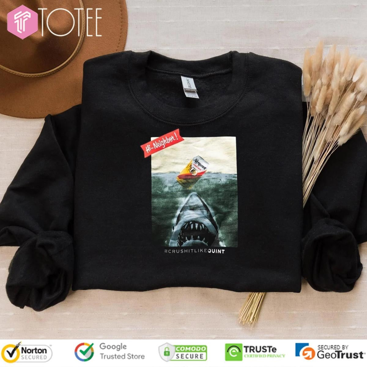 Jaws Narragansett Lager Beer Crushitlikequint Shark T-shirt