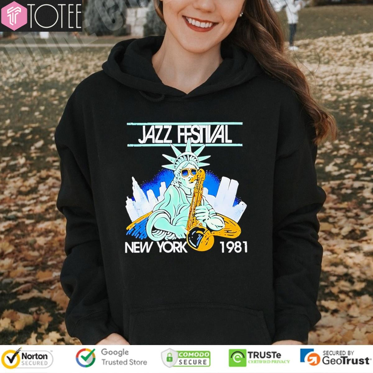 Jazz Festival New York 1981 Statue Of Liberty T-shirt