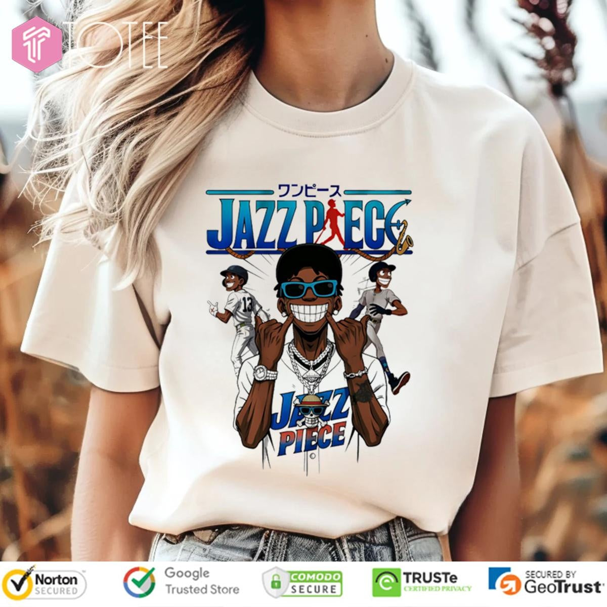 Jazz Piece Parody Jazz Chisholm Jr. One Piece ver anime T-shirt