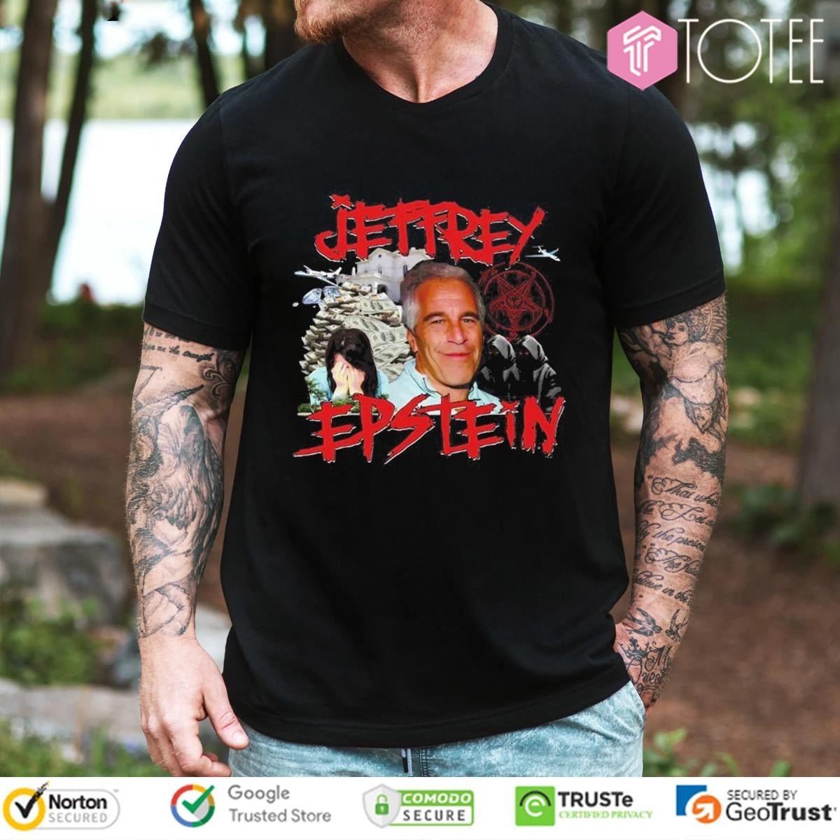 Jeffrey Epstein Island Shitpost T-shirt
