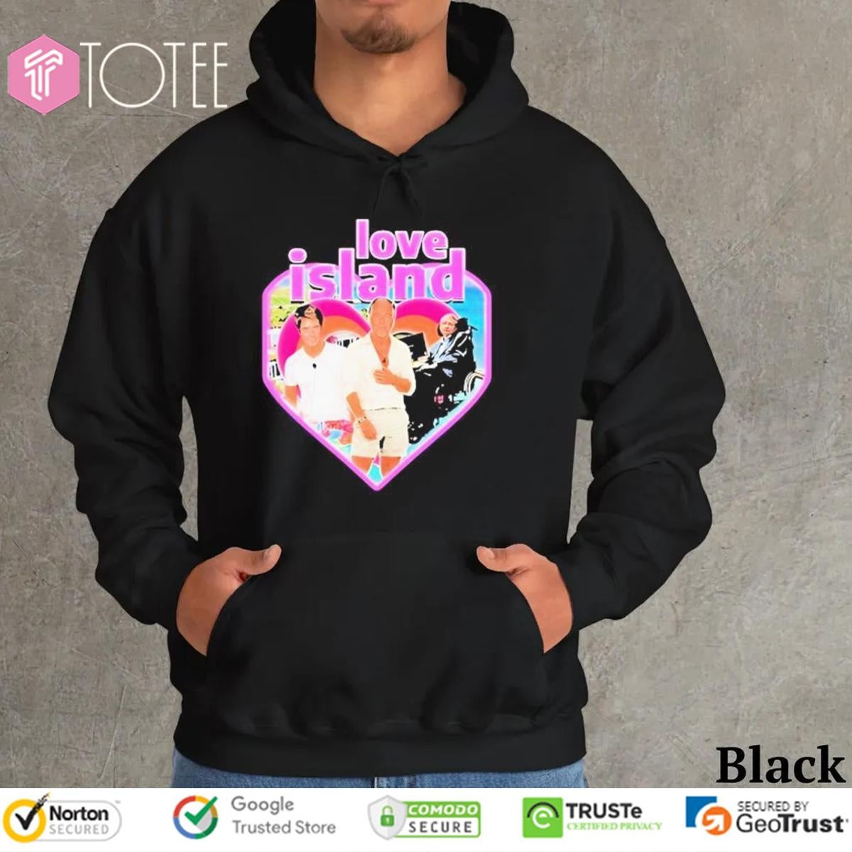 Jeffrey Epstein Love Island Heart Stephen Hawking T-shirt