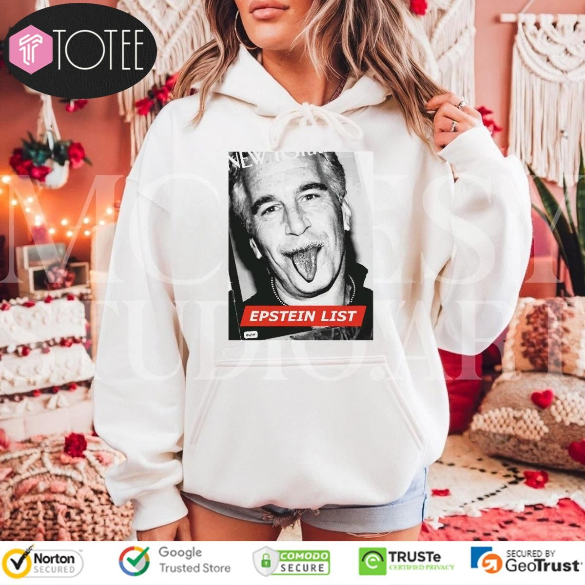 Jeffrey Epstein Tongue Out T-shirt