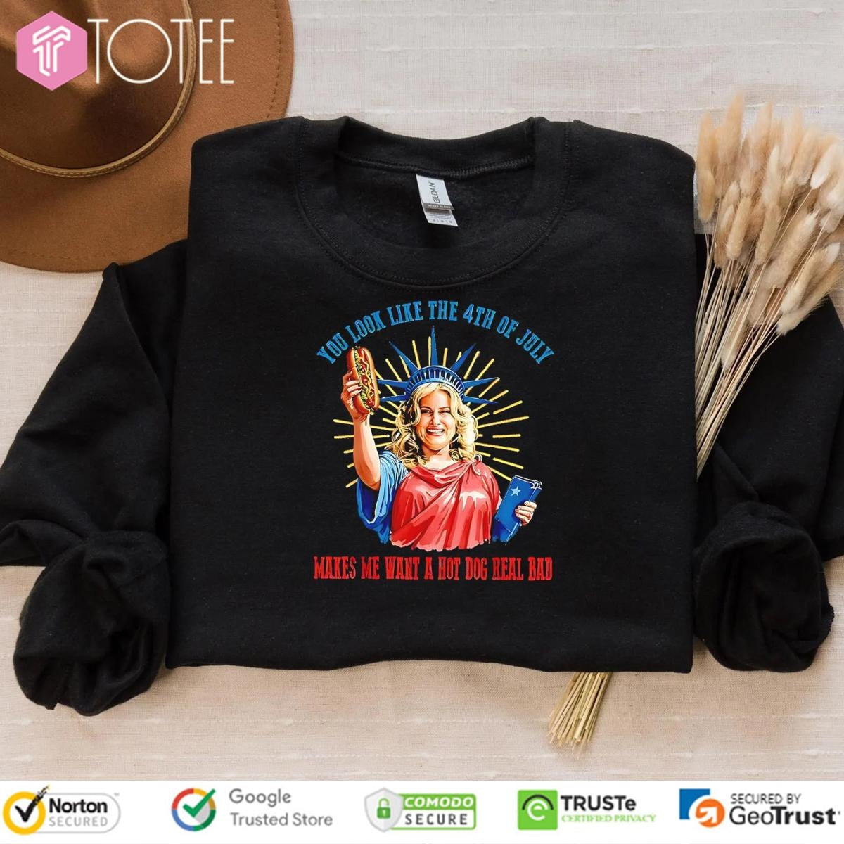 Jennifer Coolidge You Look Like The 4Th Of July Makes Me Want A Hot Dog Real Bad T-shirt