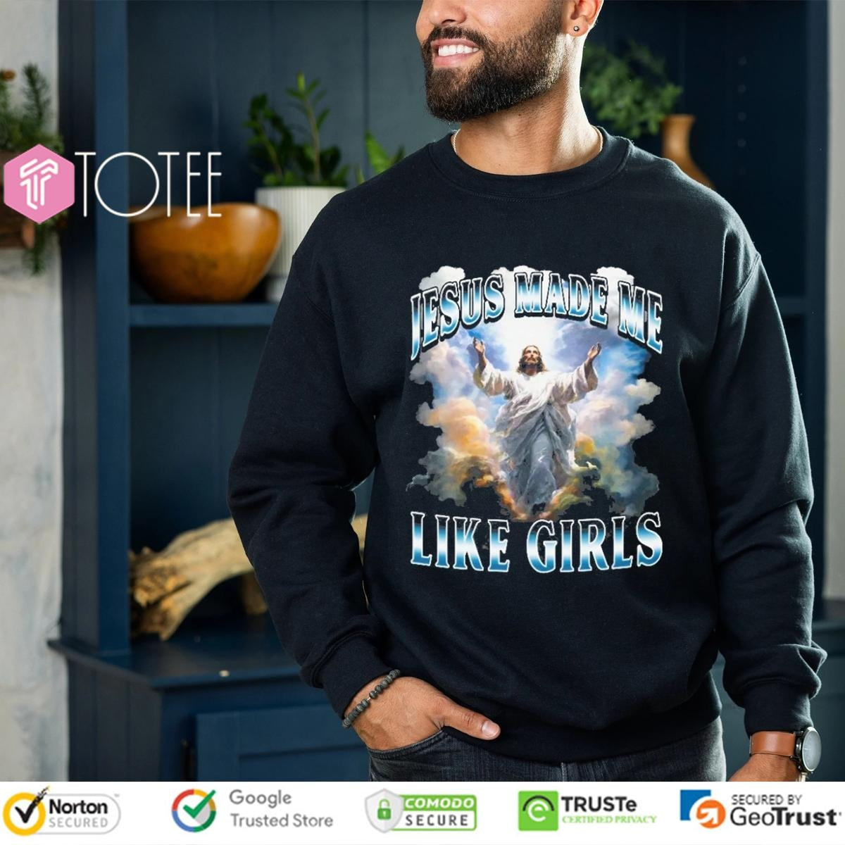 Jesus Made Me Like Girls Bootleg T-shirt