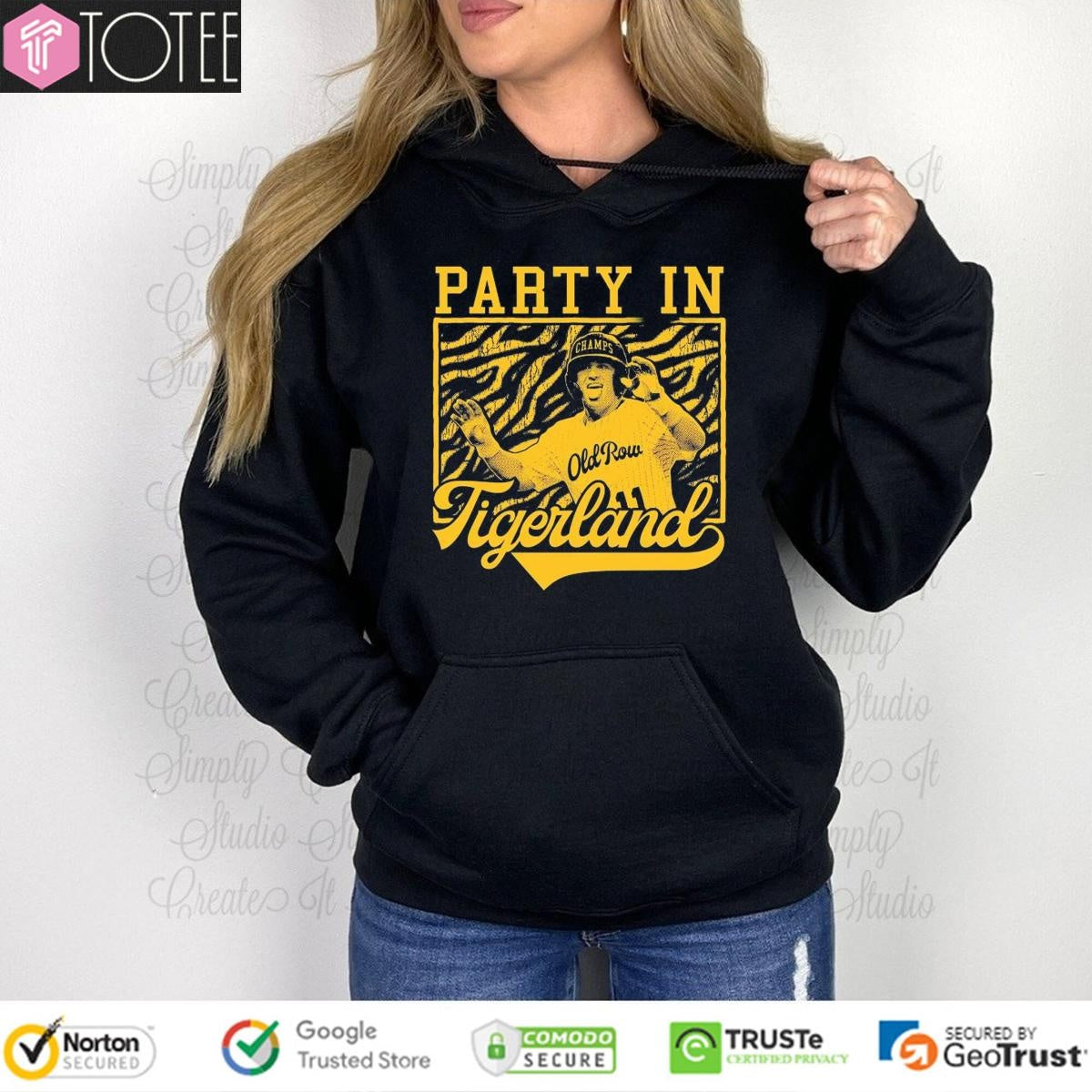 Josh Pearson Tigers Baseball Party In Tigerland Graphic T-shirt