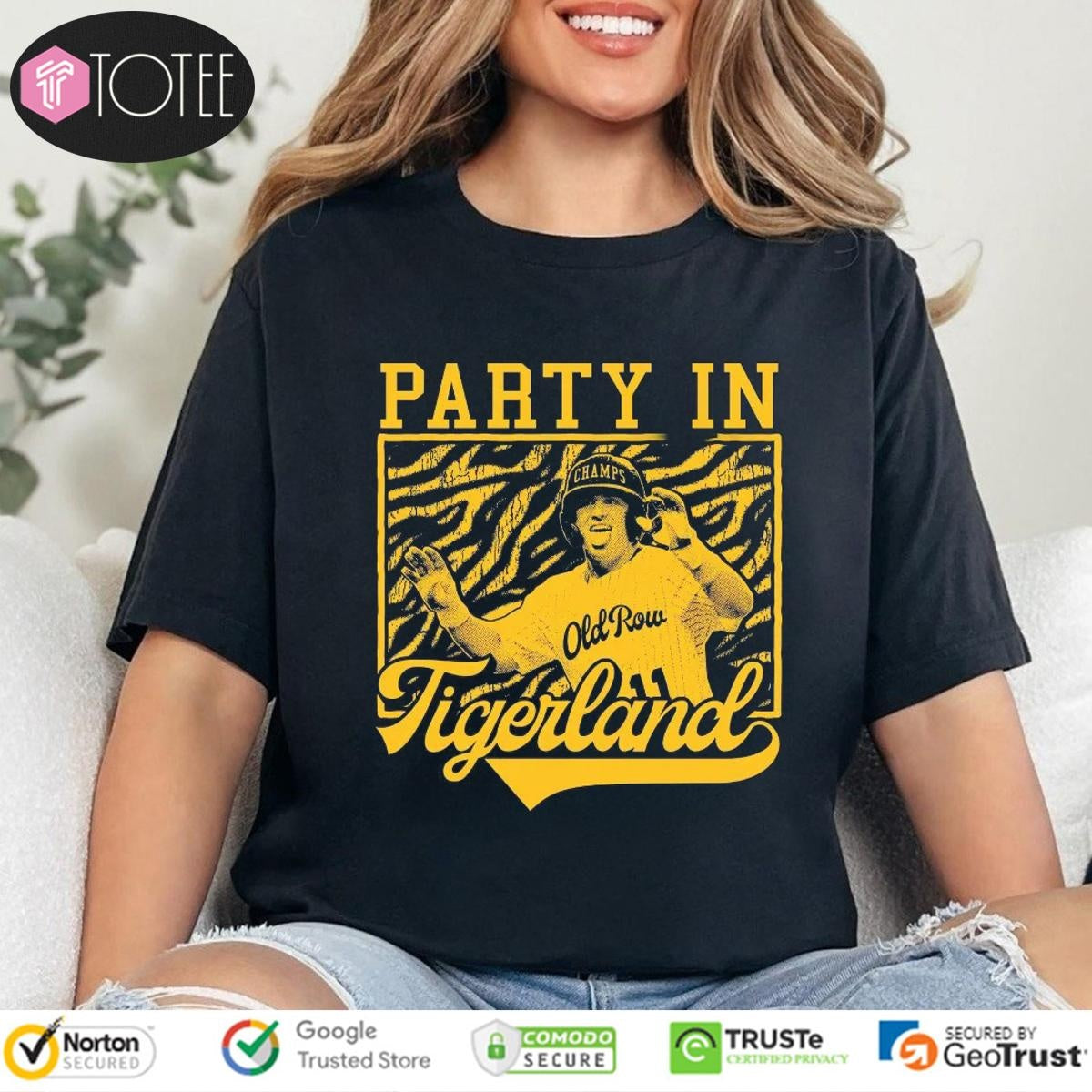Josh Pearson Tigers Baseball Party In Tigerland Graphic T-shirt