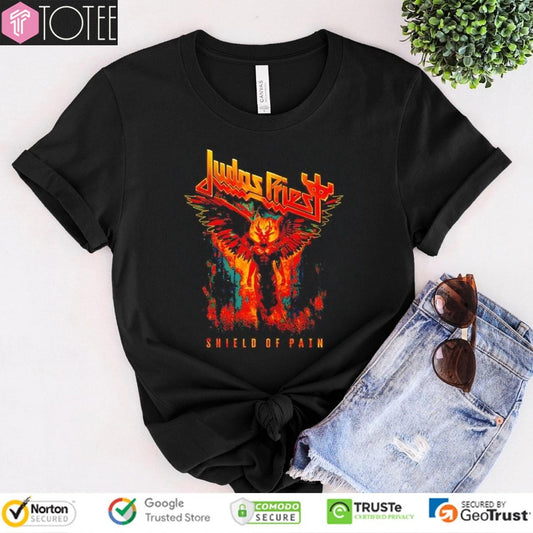 Judas Priest Shield Of Pain Tour 2025 Winged Demon T-shirt