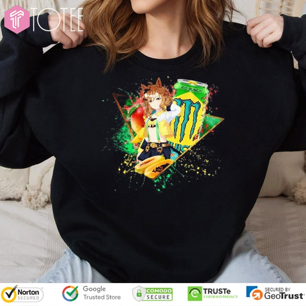 Jungle Pocket Uma Musume Pretty Derby Monster Energy Rio Punch T-shirt