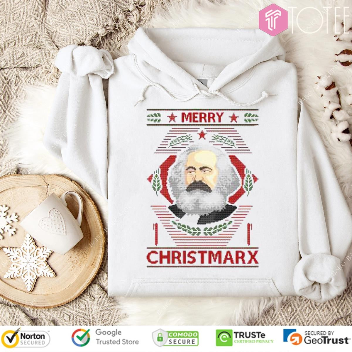 Karl Marx Merry Christmarx Ugly Christmas Sweater T-shirt
