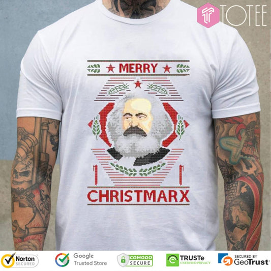 Karl Marx Merry Christmarx Ugly Christmas Sweater T-shirt
