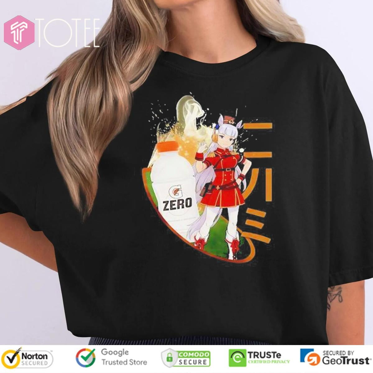 Keanu Reeves Wearing Anime Uma Musume Gatorade Zero T-shirt