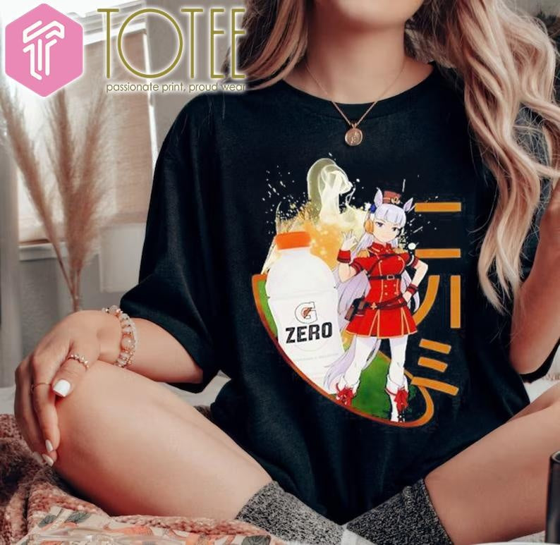 Keanu Reeves Wearing Anime Uma Musume Gatorade Zero T-shirt