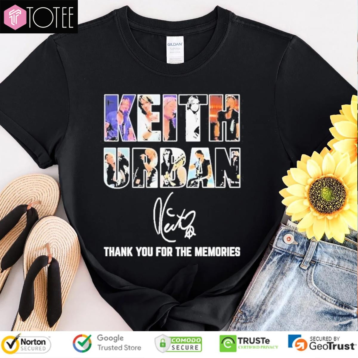 Keith Urban Signature Thank You Memories T-shirt