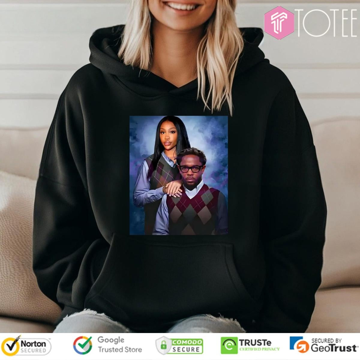 Kendrick Lamar And Sza Step Brothers School Portrait T-shirt