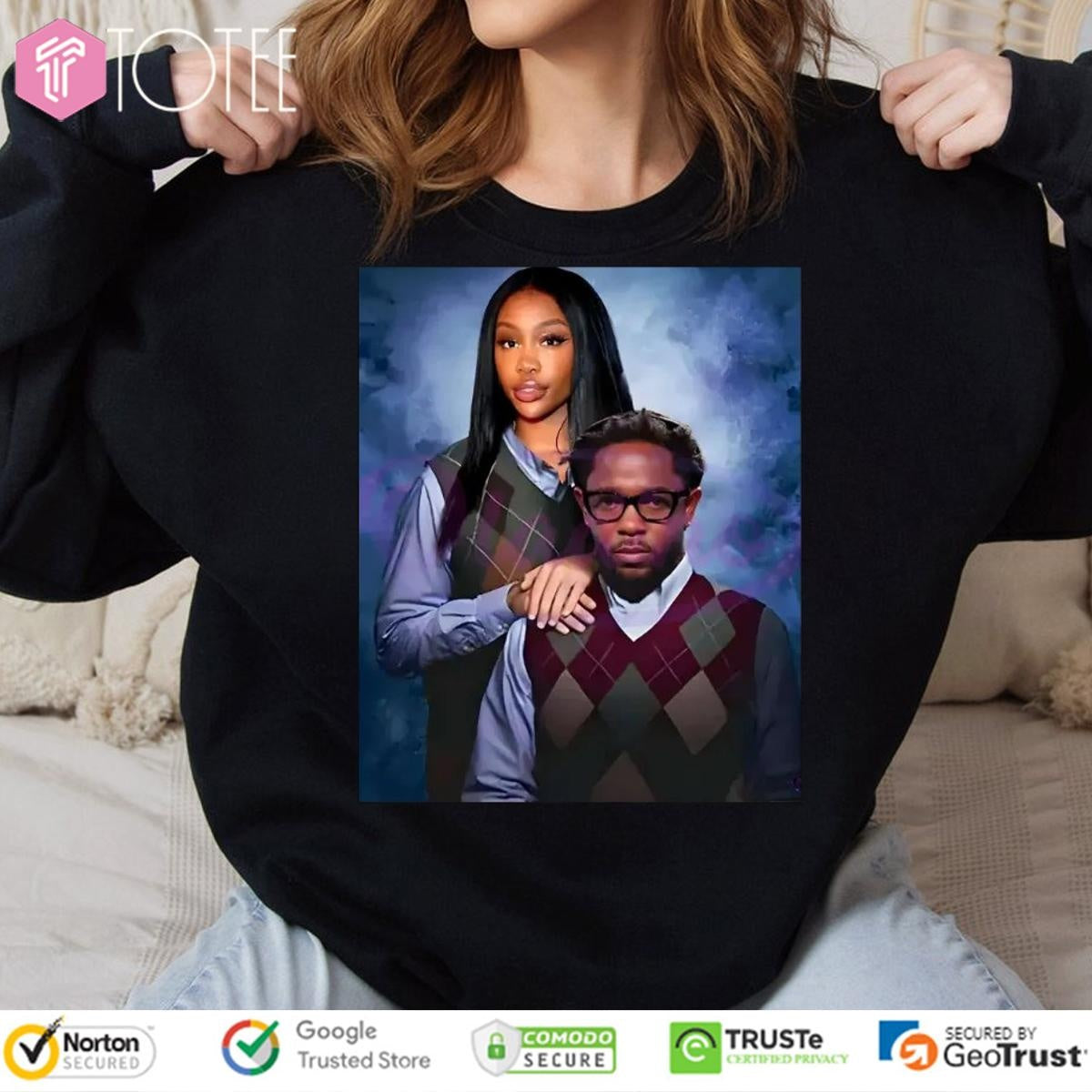 Kendrick Lamar And Sza Step Brothers School Portrait T-shirt
