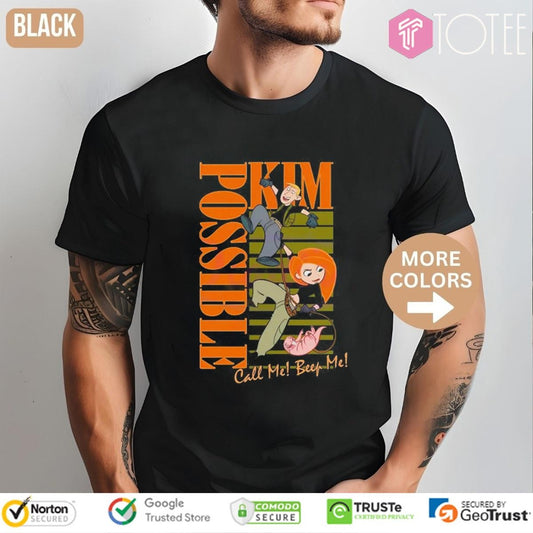 Kim Possible Call Me Beep Me Cartoon T-shirt