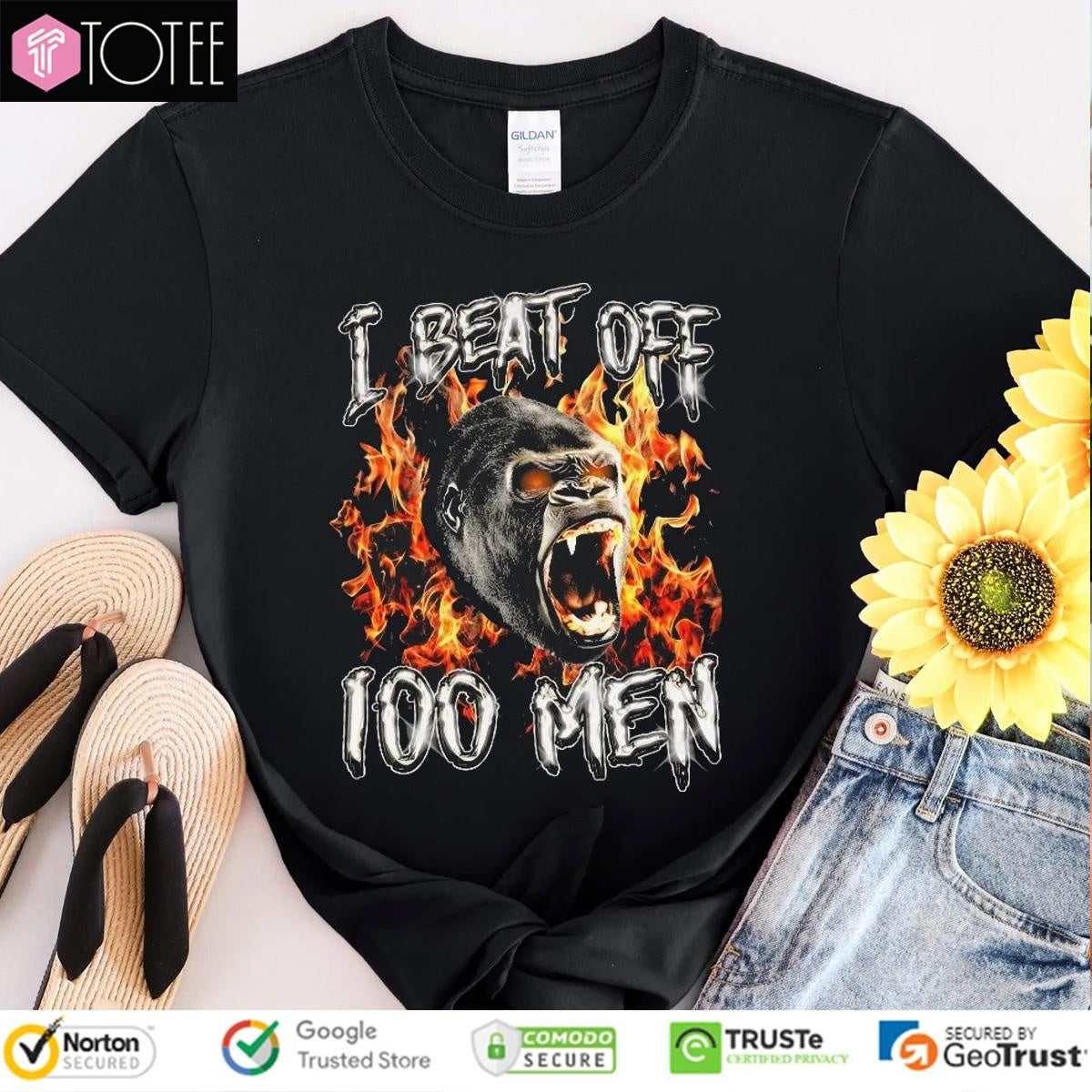 King Kong I Beat Off 100 Men Graphic T-shirt