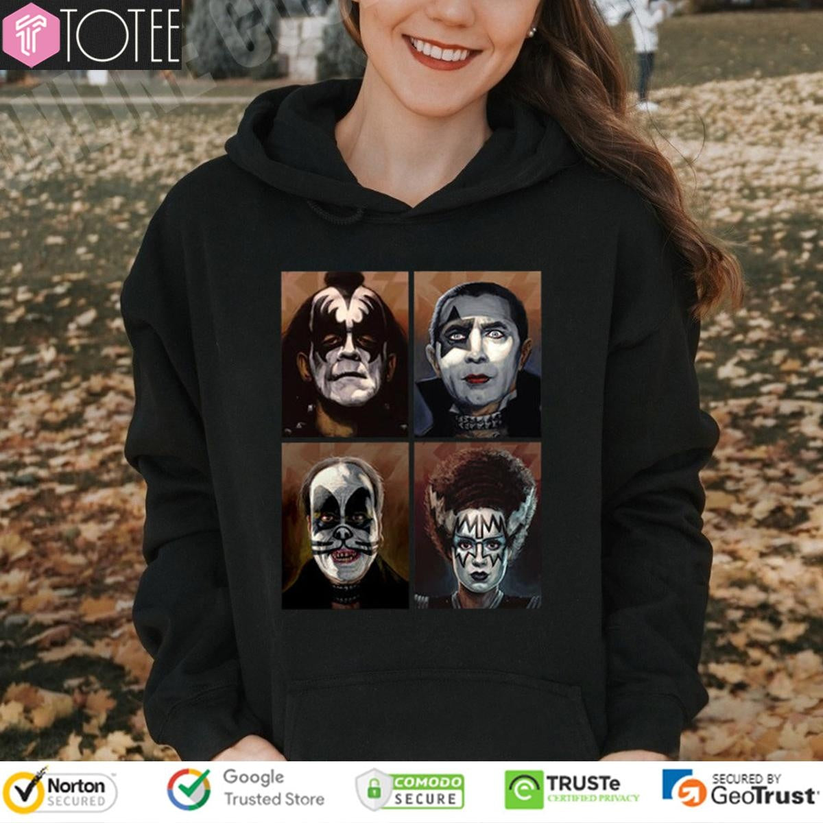 Kiss Universal Monsters Band Rock T-shirt