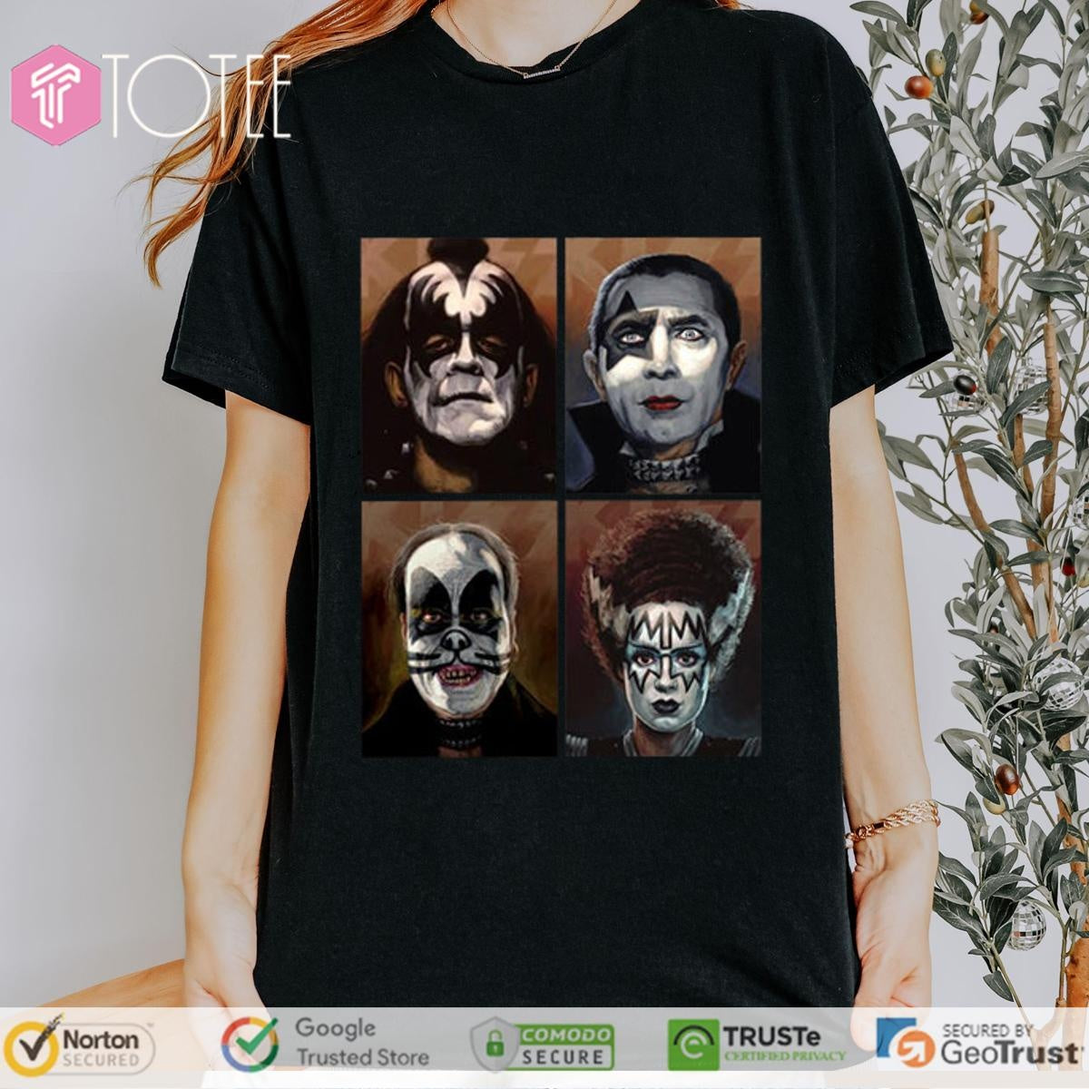 Kiss Universal Monsters Band Rock T-shirt