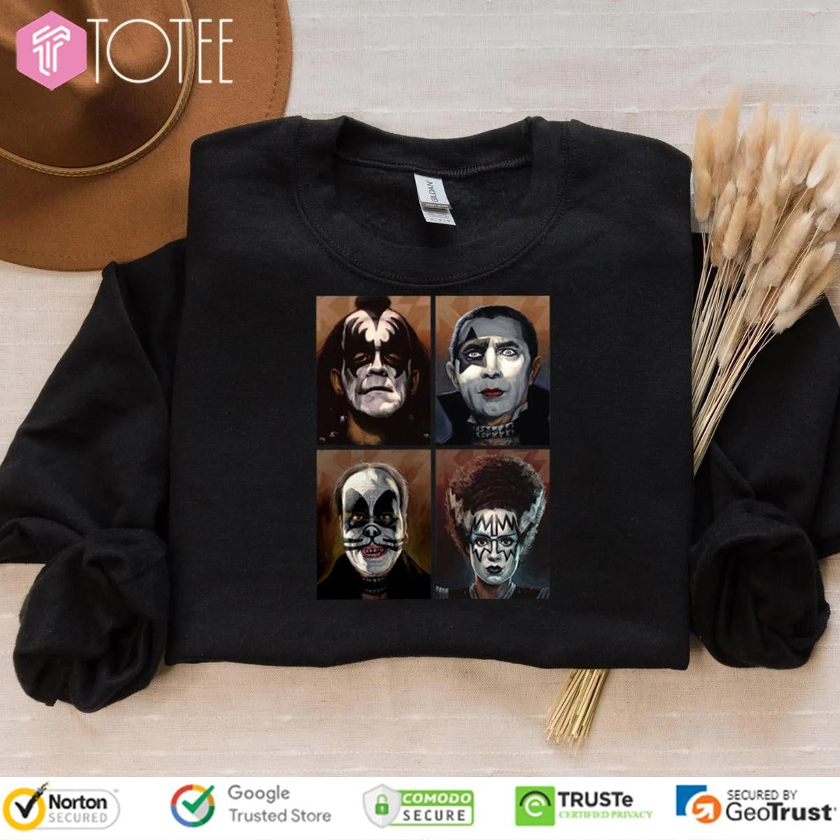 Kiss Universal Monsters Band Rock T-shirt