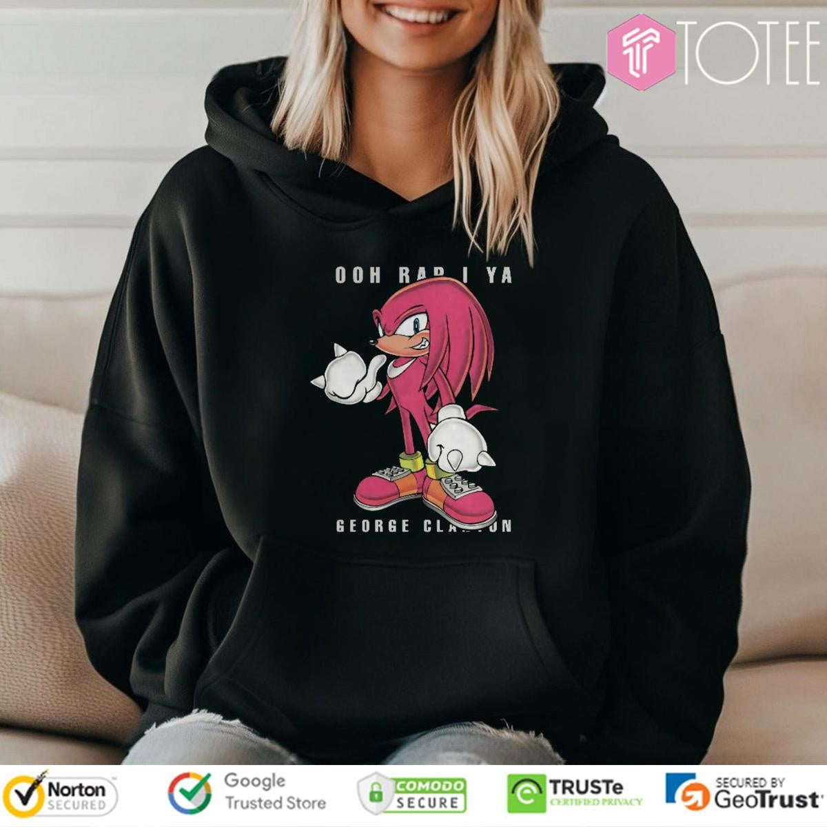 Knuckles Ooh Rap I Ya George Clanton Red Sonic The Hedgehog 2 T-shirt