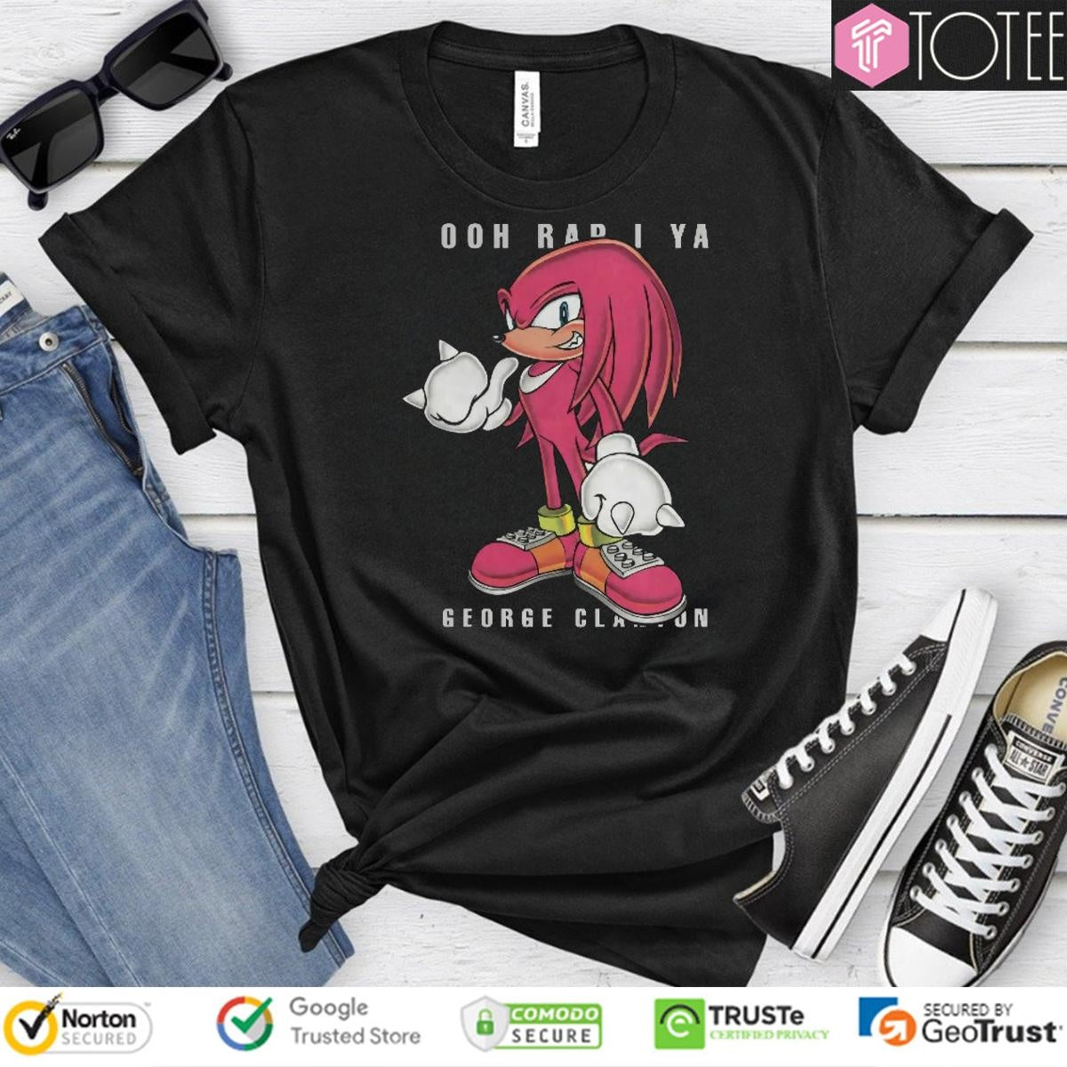 Knuckles Ooh Rap I Ya George Clanton Red Sonic The Hedgehog 2 T-shirt