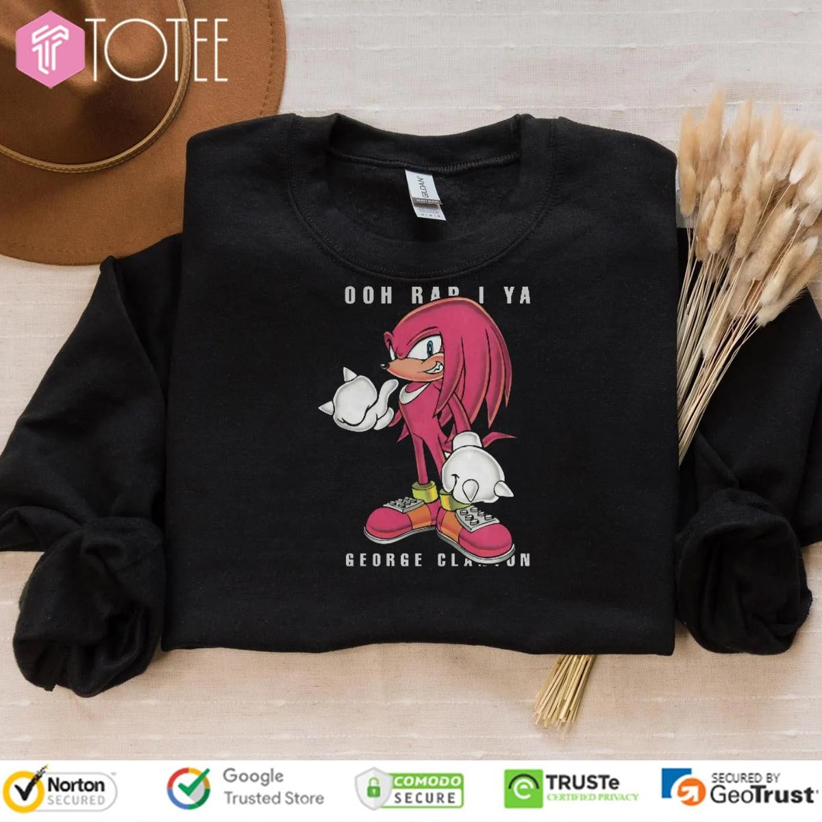 Knuckles Ooh Rap I Ya George Clanton Red Sonic The Hedgehog 2 T-shirt
