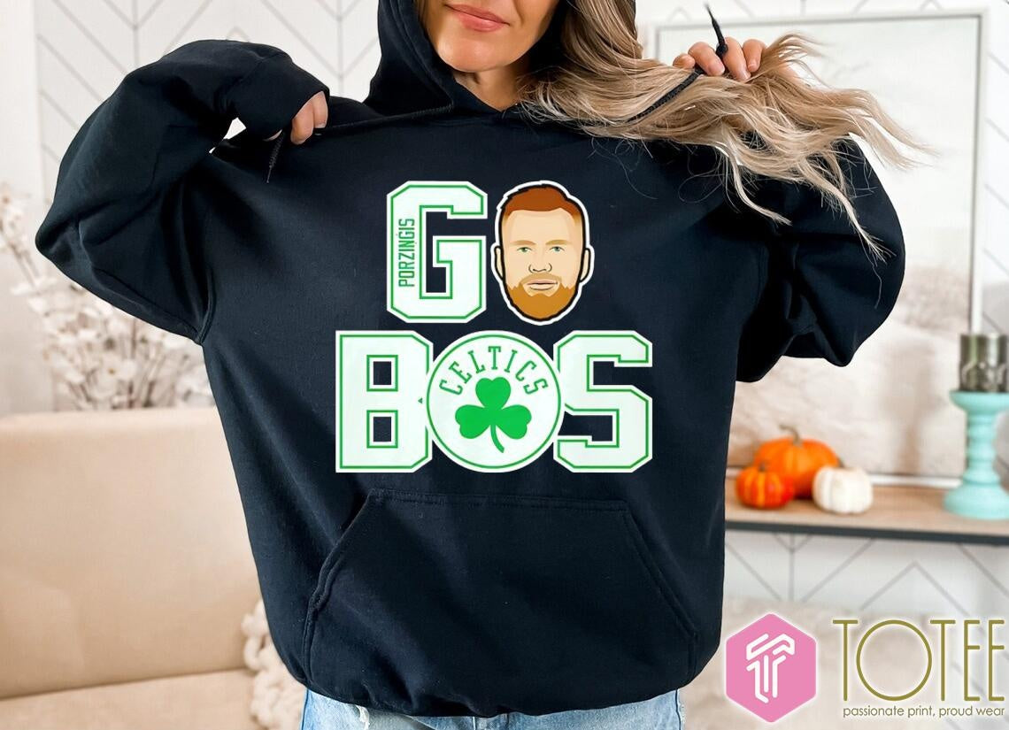 Kristaps Porzingis Go Bos Boston Celtics T-shirt