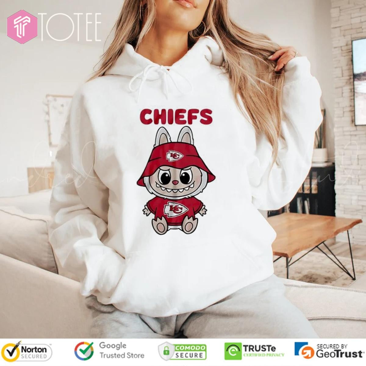 Labubu Kansas City Chiefs Lafufu T-shirt